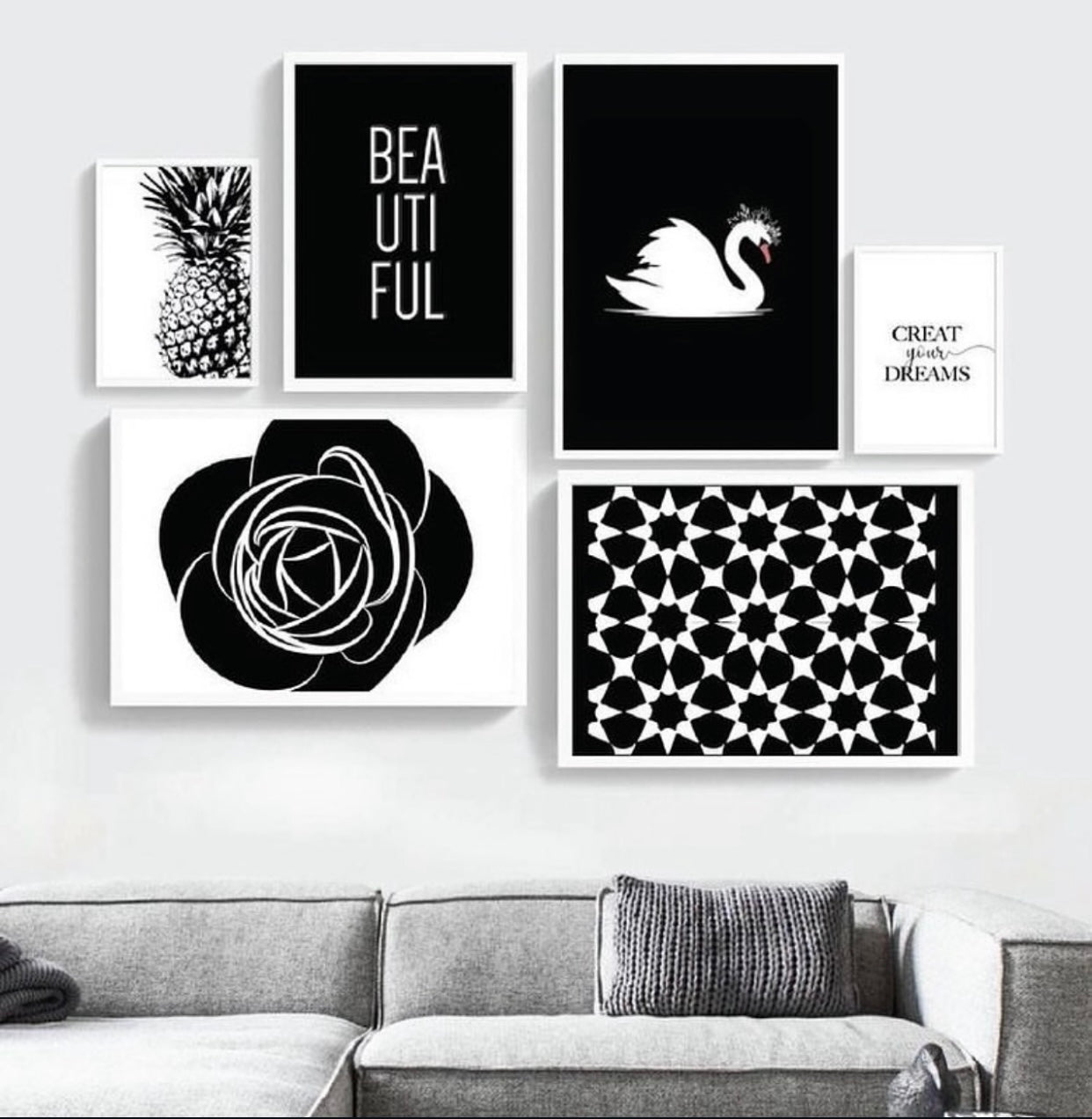 This stunning 6-Piece art wall frame Set