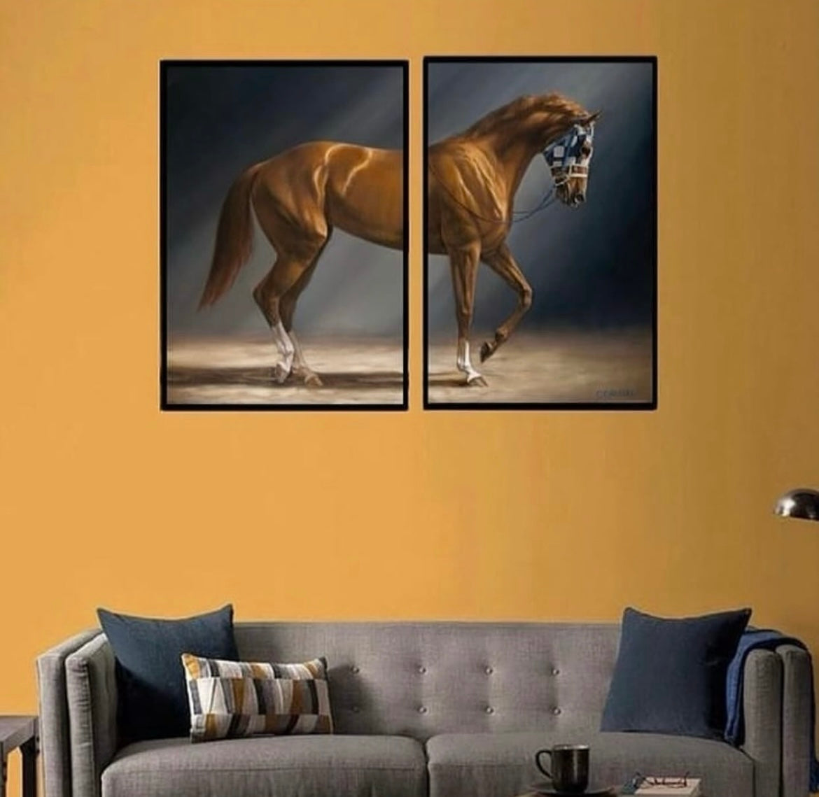 2-Piece Horse Wall Art Set