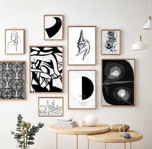 This stunning 9-piece pop art wall frame Set