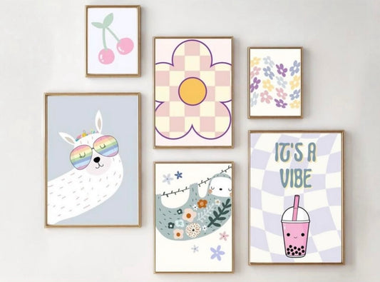 6 Piece kids Room frames
