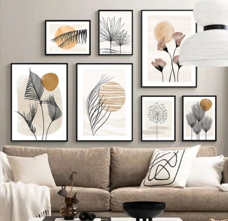 Nature Inspirational Wall Art7- Piece Set - Positive Quotes and Playful Designs