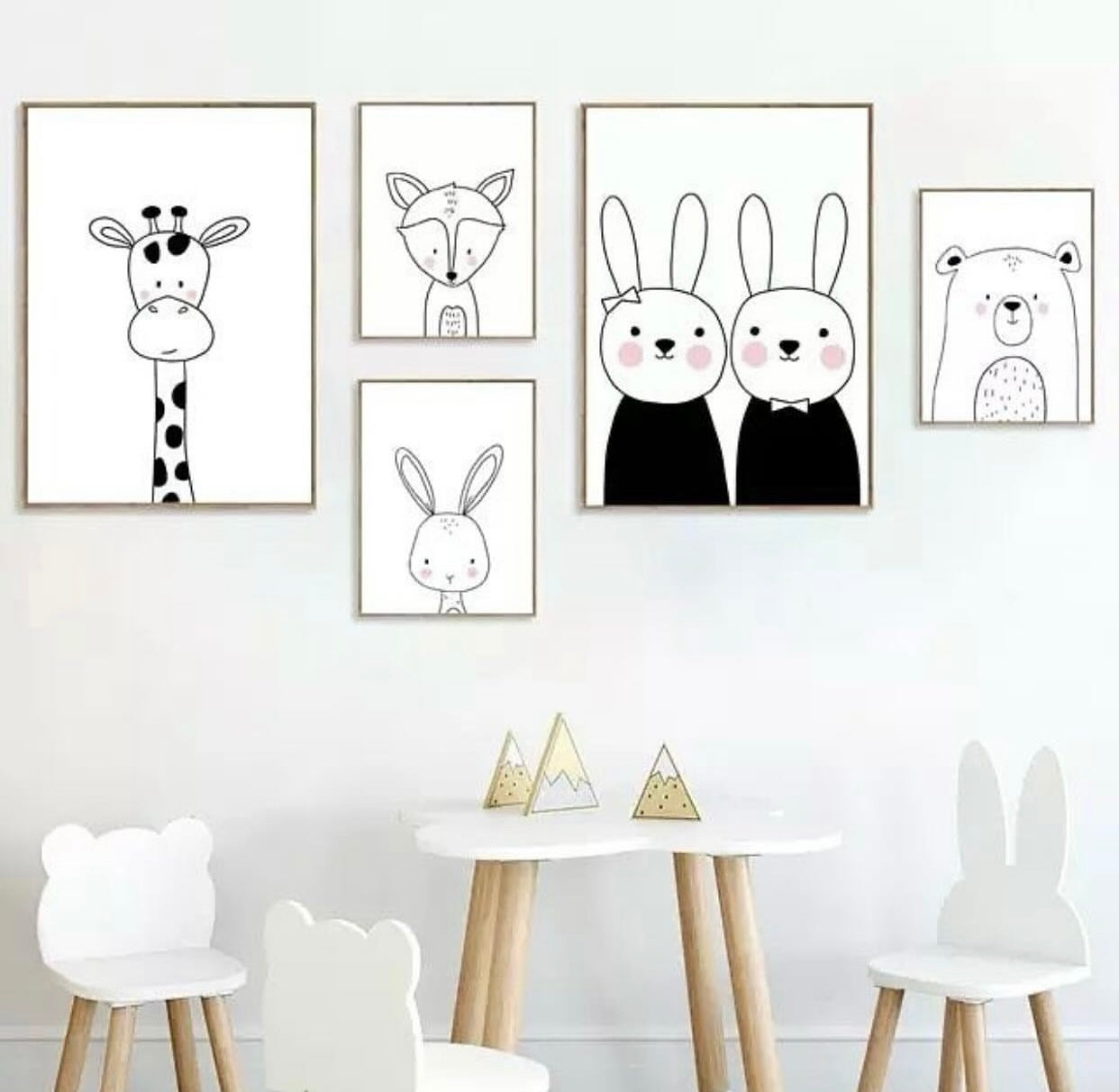 5 Piece kids Room frames
