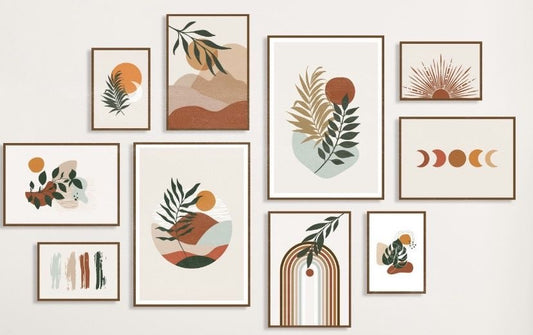 Nature Inspirational Wall Art10- Piece Set - Positive Quotes and Playful Designs