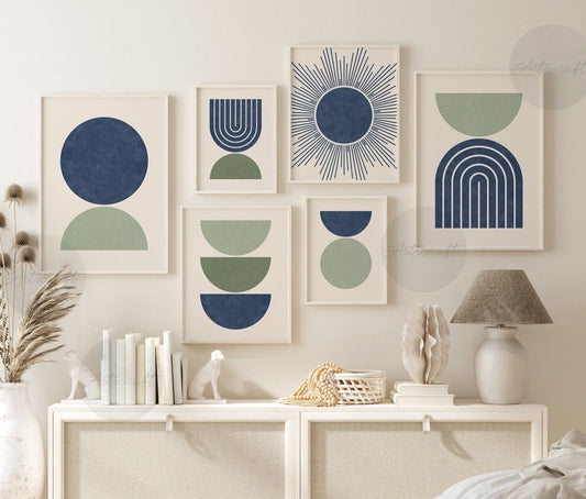 Nature Inspirational Wall Art6- Piece Set - Positive Quotes and Playful Designs