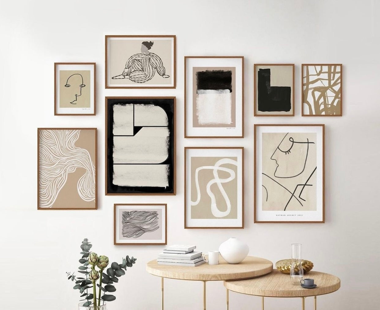 This stunning 10-piece pop art wall frame Set