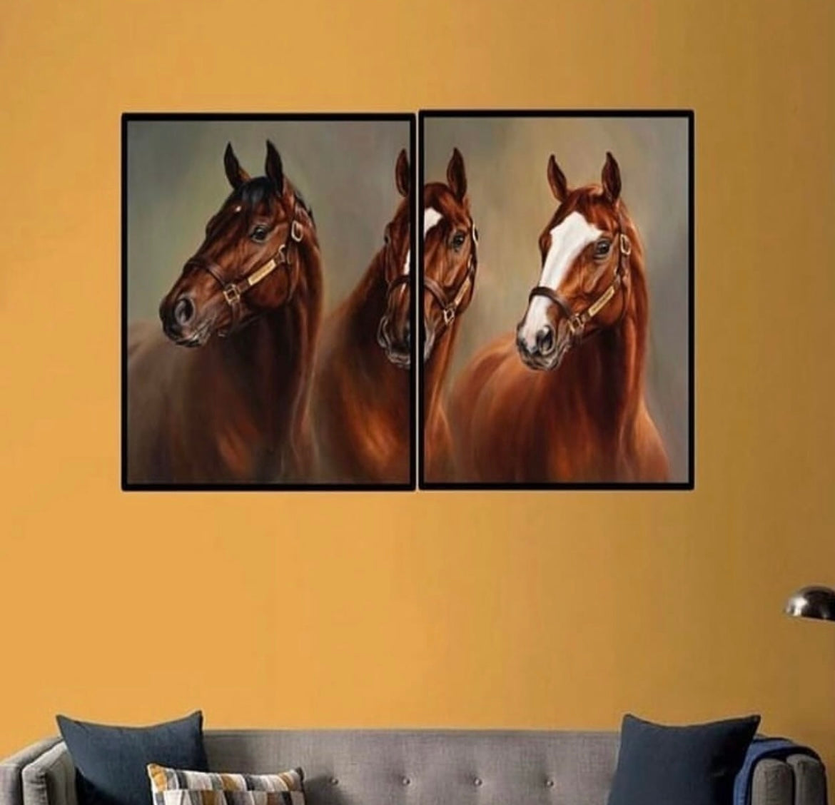 2-Piece Horse Wall Art Set