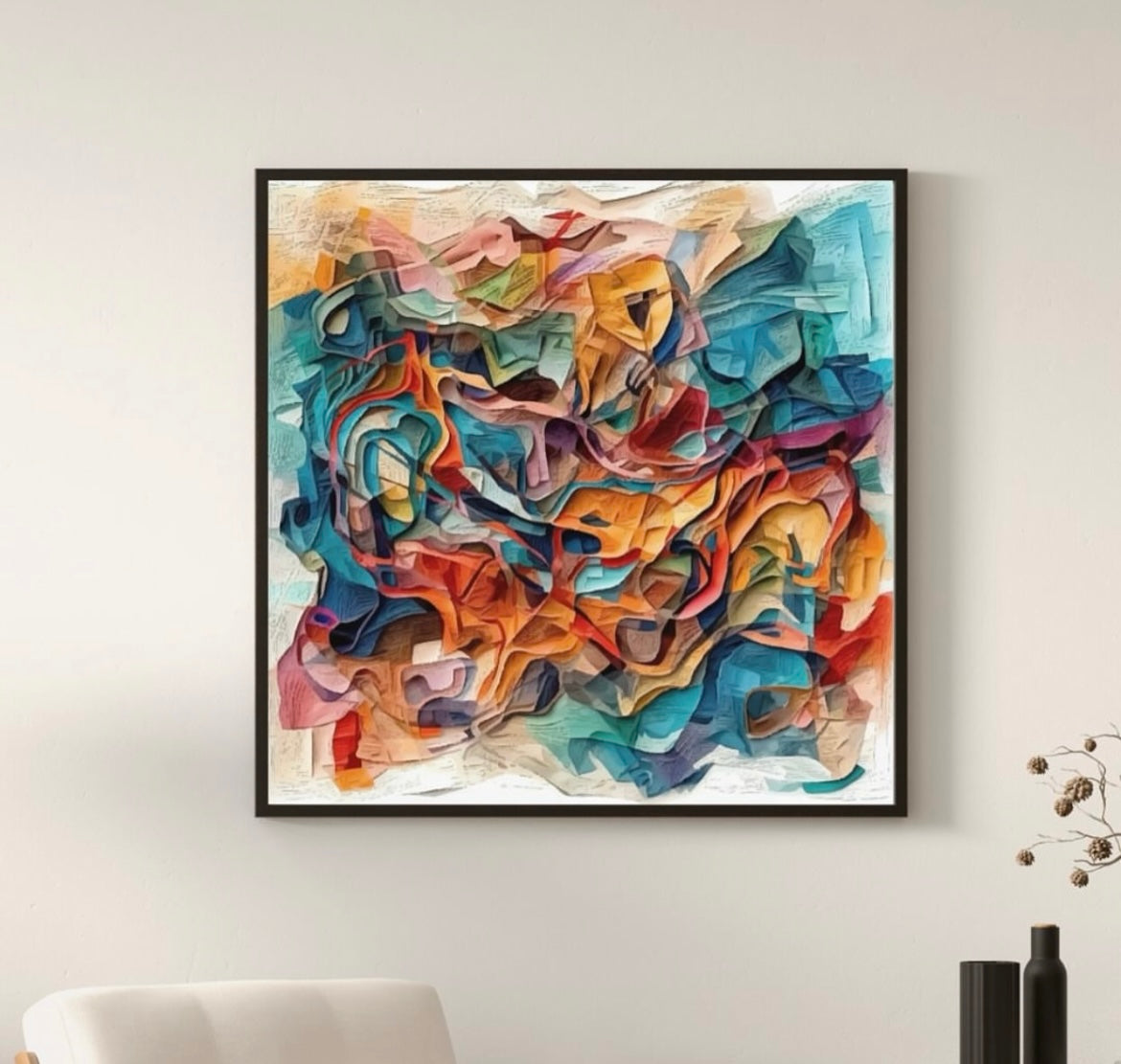 Obstruct square Wall Frame