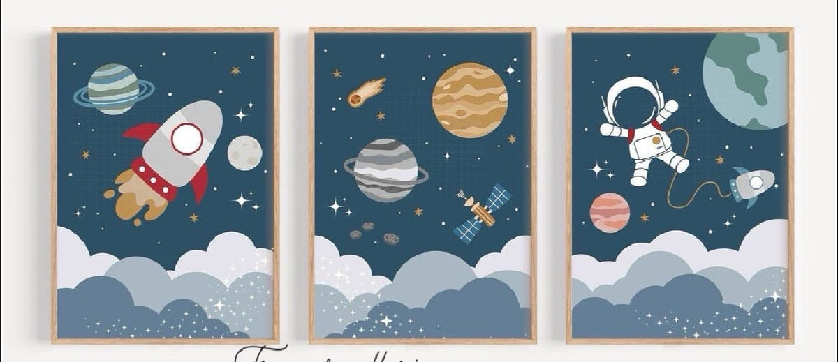 3-Piece kids Wall Art Frame Set