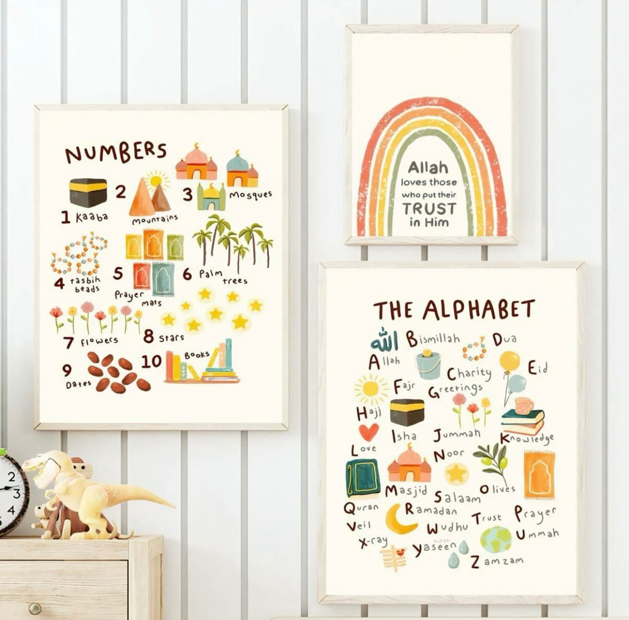 3 Piece kids Room frames