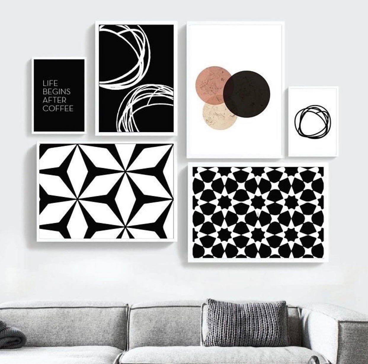 This stunning 6-Piece art wall frame Set