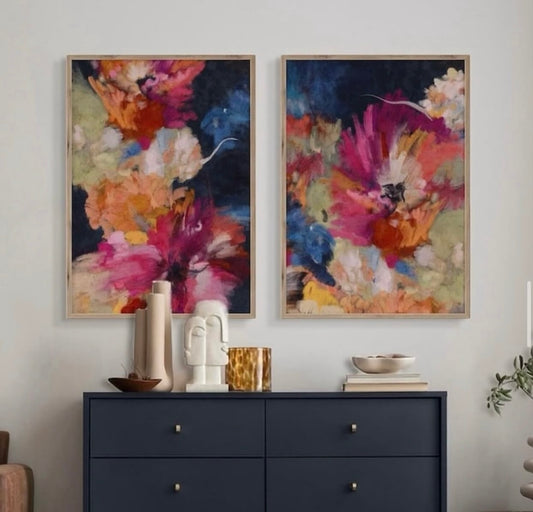 Flower 2-Piece Wall Art Set