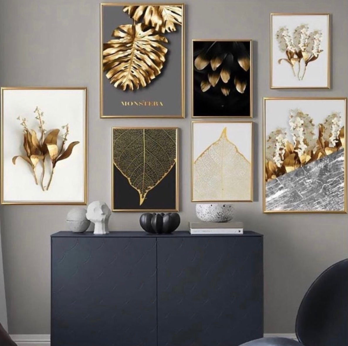 Nature Inspirational Wall Art8 - Piece Set - Positive Quotes and Playful Designs