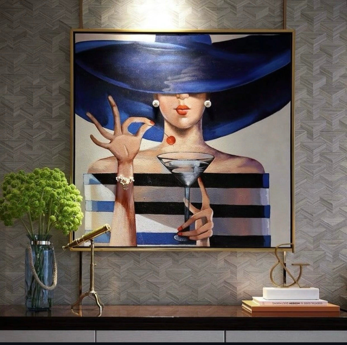 Girly Obstruct square Wall Frame