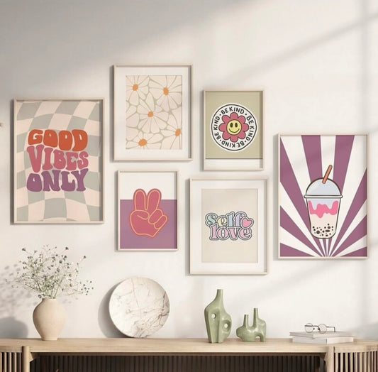 6 Piece kids Room frames