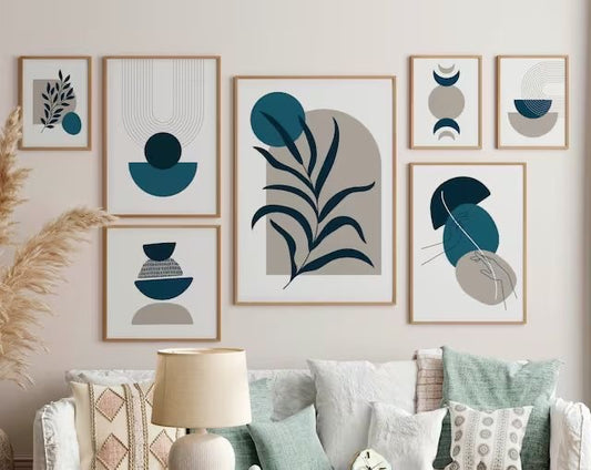 Nature Inspirational Wall Art7- Piece Set - Positive Quotes and Playful Designs