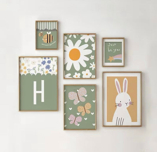 6 Piece kids Room frames